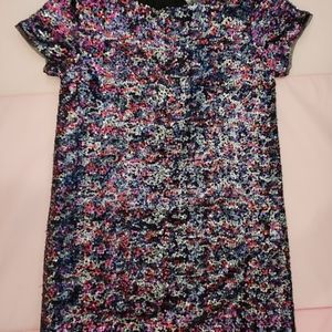 Gap girl sequin christmas formal dress size SP(6-7)